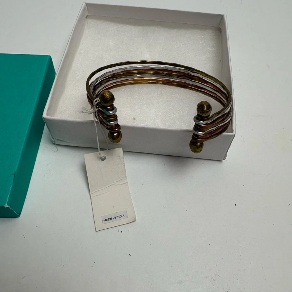 ZAD Martin Mini Layered Metal Cuff Rose Gold Bracelet Stitch Fix NWT